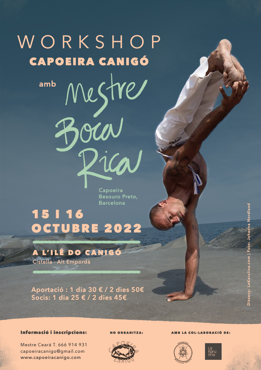 Workshop Capoeira amb Mestre Boca Rica a l'ile Canigo